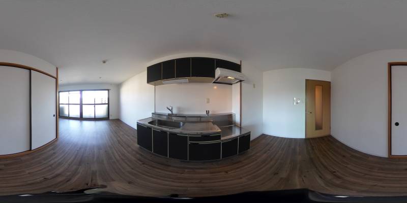 パノラマ画像キッチン