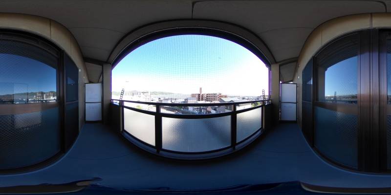 パノラマ画像バルコニー