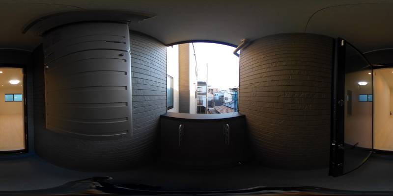 パノラマ画像バルコニー