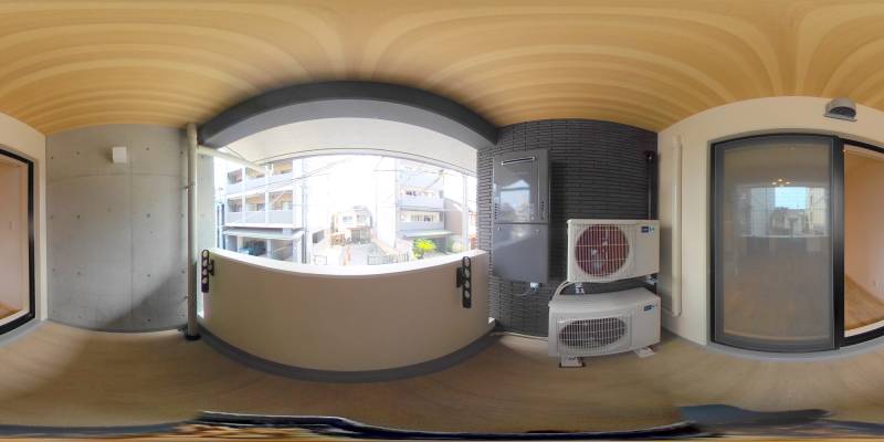 パノラマ画像バルコニー