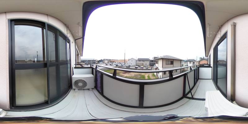 パノラマ画像バルコニー