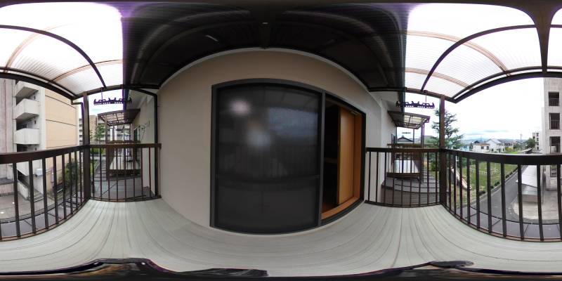 パノラマ画像バルコニー