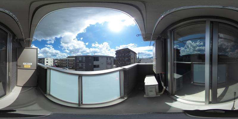 パノラマ画像バルコニー