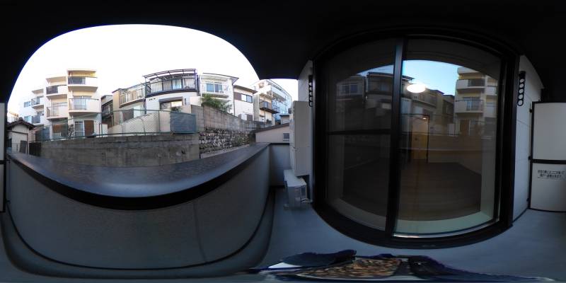 パノラマ画像バルコニー