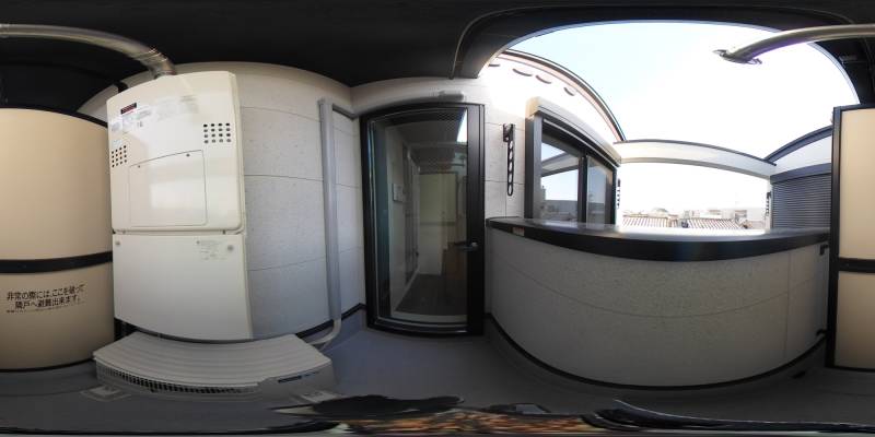 パノラマ画像バルコニー