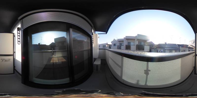 パノラマ画像バルコニー