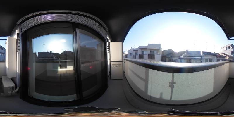 パノラマ画像バルコニー