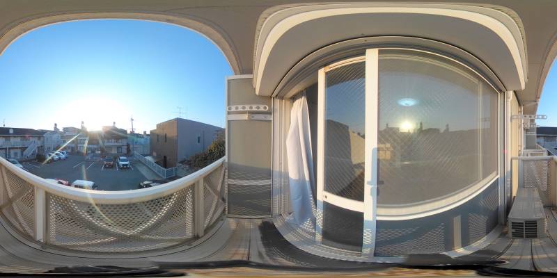 パノラマ画像バルコニー