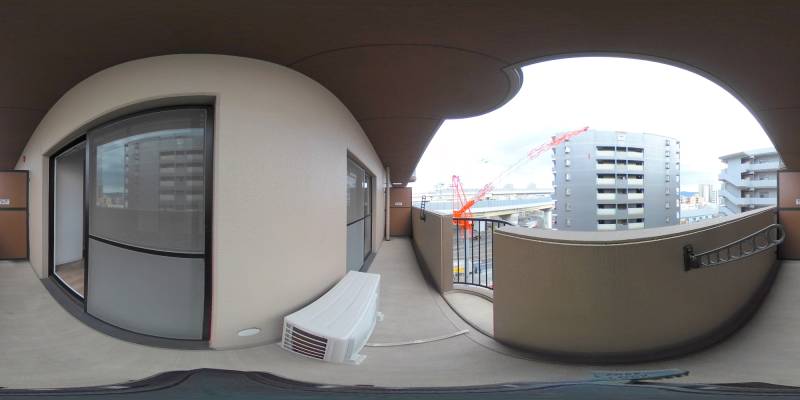 パノラマ画像バルコニー