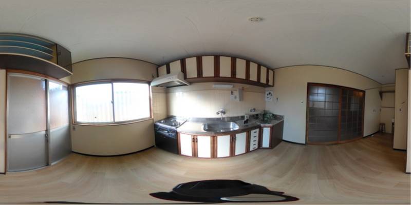 パノラマ画像キッチン