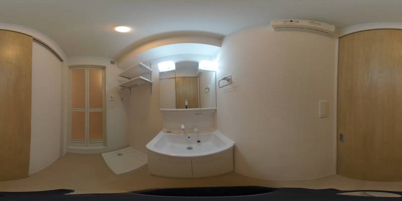 パノラマ画像洗面所