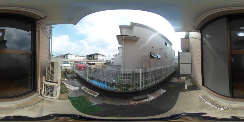 パノラマ画像庭