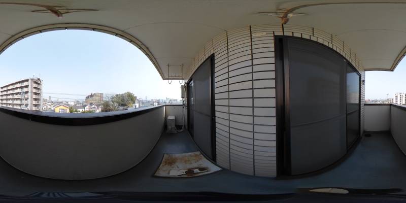 パノラマ画像バルコニー