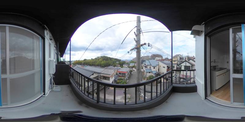 パノラマ画像バルコニー