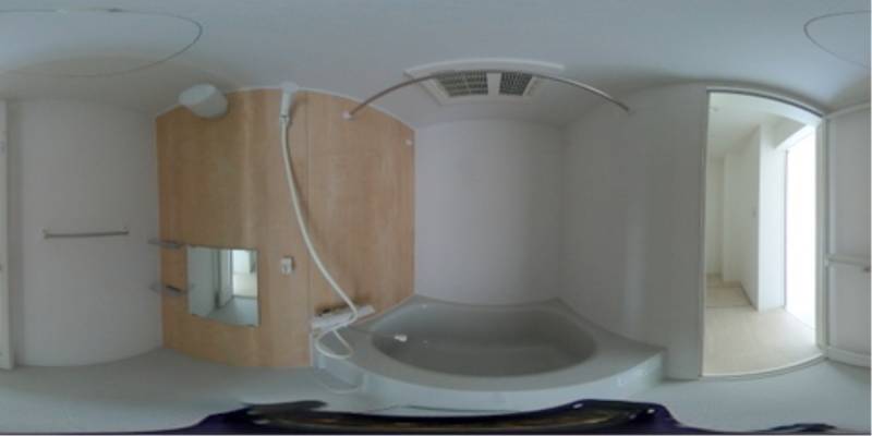 パノラマ画像バスルーム