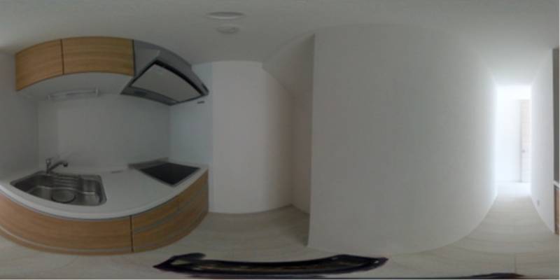 パノラマ画像キッチン