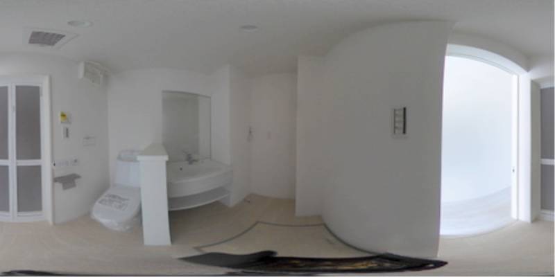 パノラマ画像洗面所