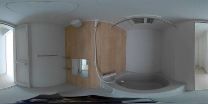 パノラマ画像バスルーム