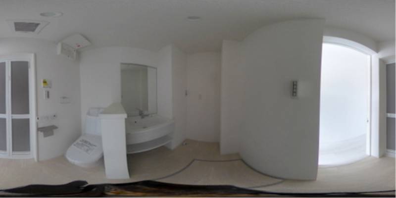 パノラマ画像洗面所