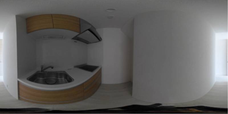 パノラマ画像キッチン