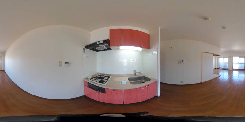 パノラマ画像キッチン