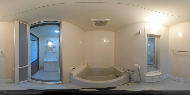 パノラマ画像バスルーム