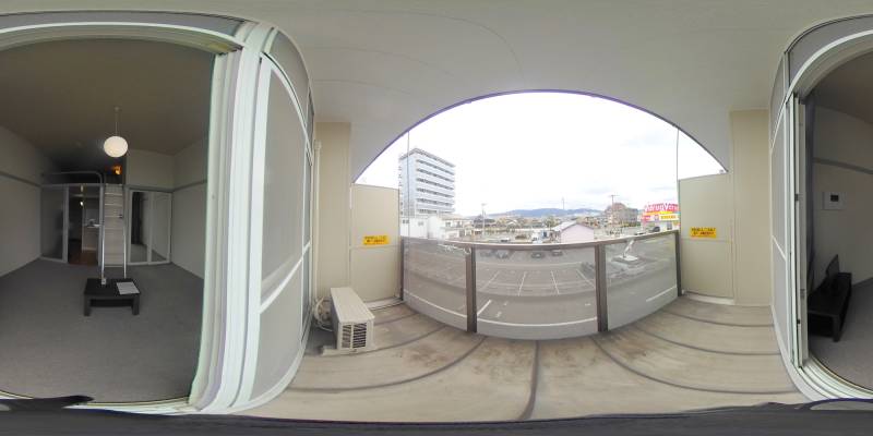 パノラマ画像バルコニー