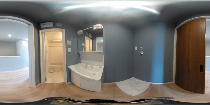 パノラマ画像洗面所