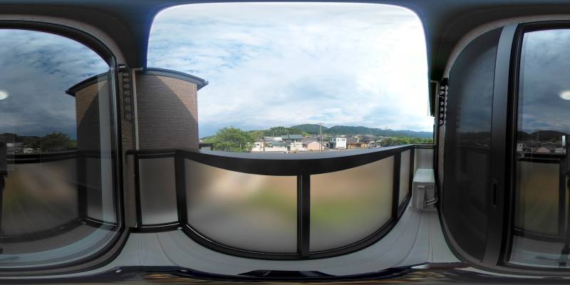 パノラマ画像バルコニー