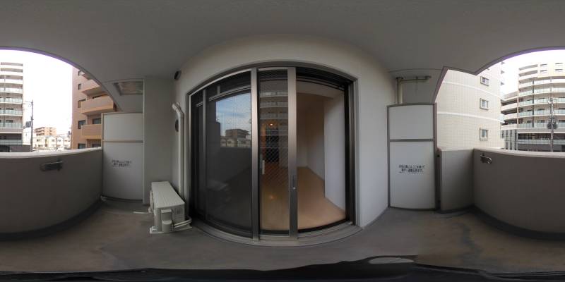 パノラマ画像バルコニー