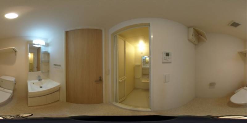 パノラマ画像洗面所