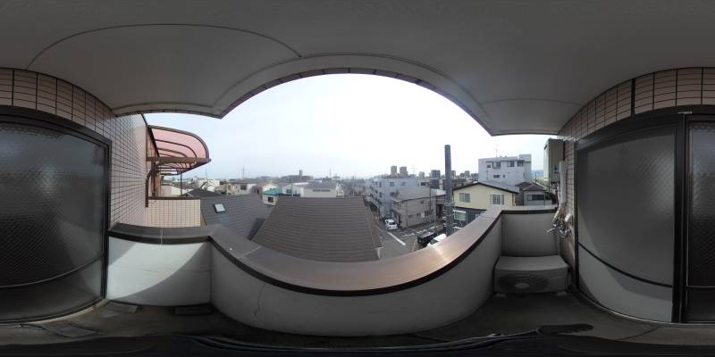 パノラマ画像バルコニー