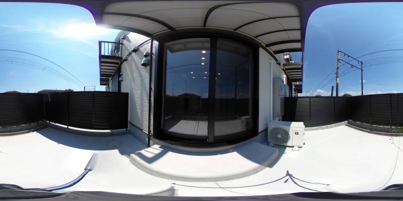 パノラマ画像庭