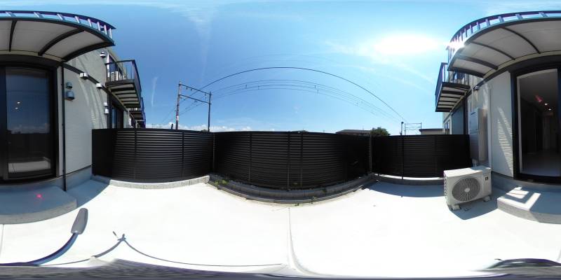 パノラマ画像庭