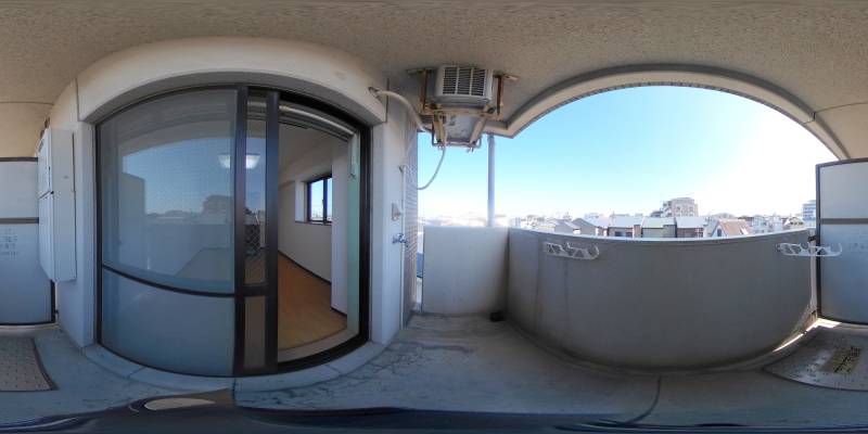 パノラマ画像バルコニー