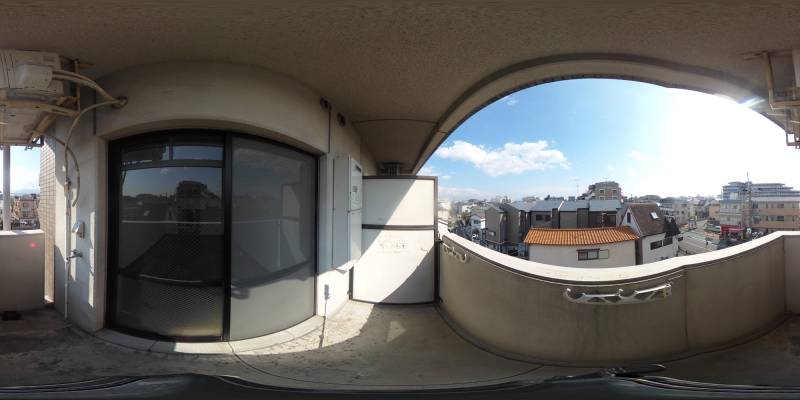 パノラマ画像バルコニー