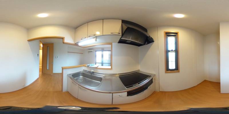 パノラマ画像キッチン