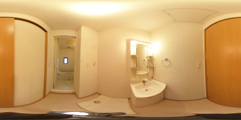 パノラマ画像洗面所