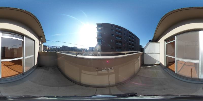 パノラマ画像バルコニー