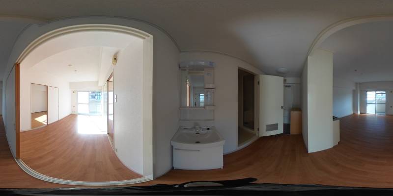 パノラマ画像洗面所