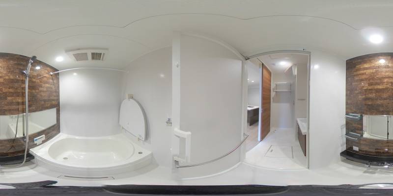 パノラマ画像バスルーム