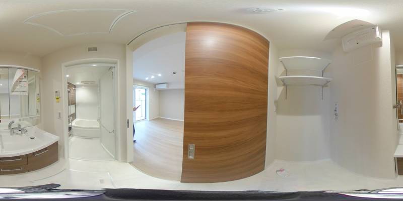 パノラマ画像洗面所