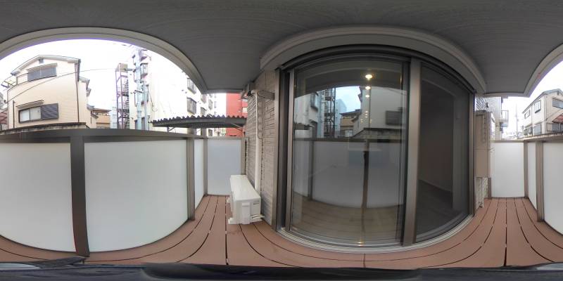 パノラマ画像バルコニー