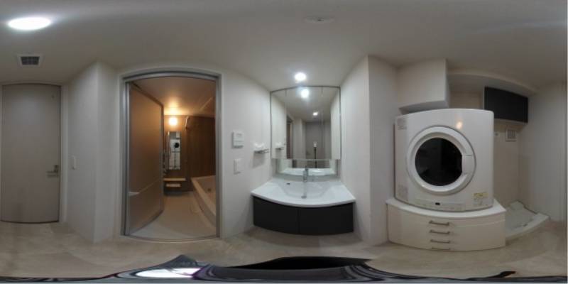 パノラマ画像洗面所