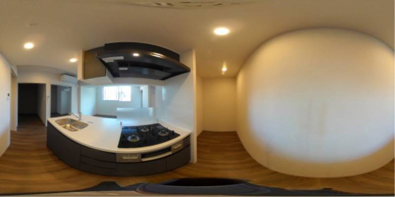 パノラマ画像キッチン