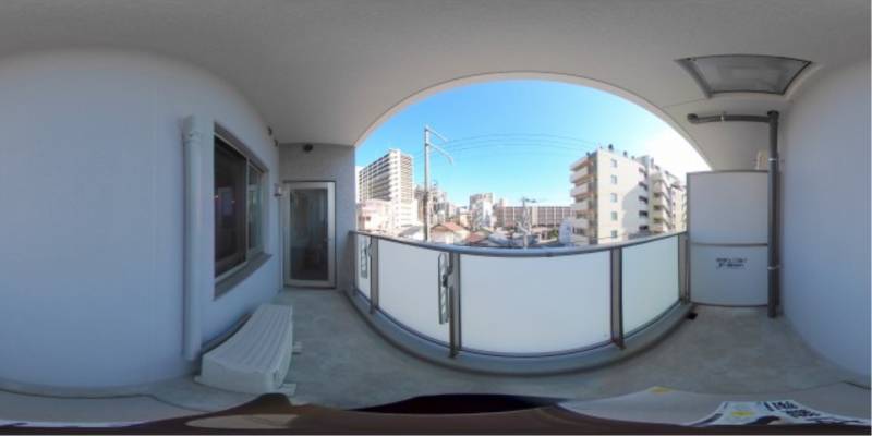 パノラマ画像バルコニー