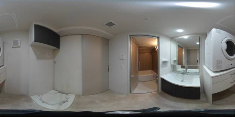 パノラマ画像洗面所