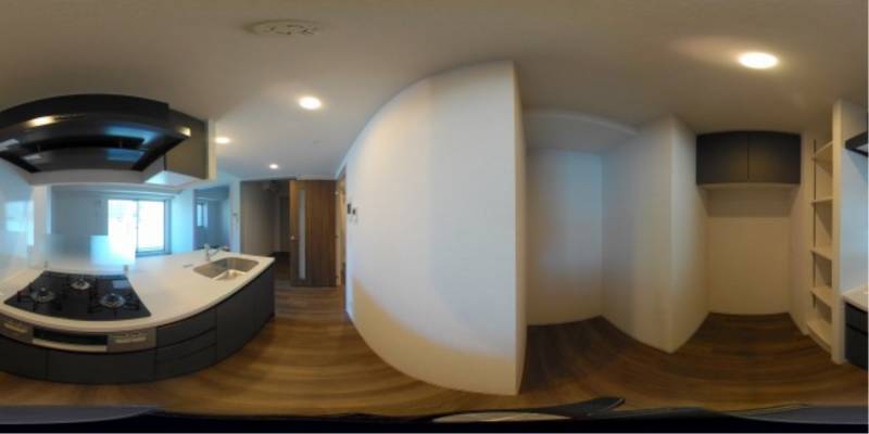 パノラマ画像キッチン