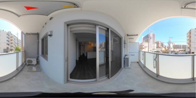 パノラマ画像バルコニー