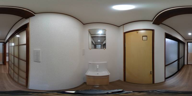 パノラマ画像洗面所